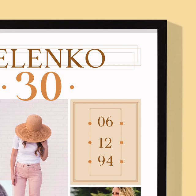 Fotokoláž: To Je Tvůj Den - Tisk V Rámečku