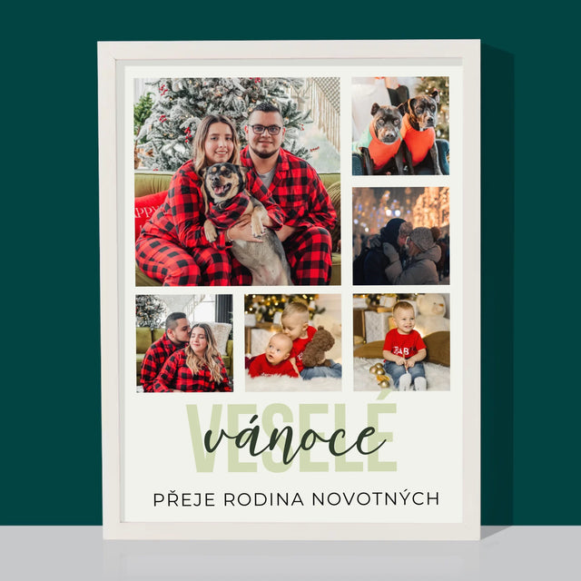Fotokoláž: Veselé Vánoce - Tisk V Rámečku