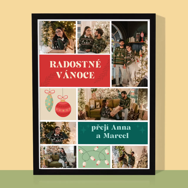 Fotokoláž: Vánoční Fotky - Tisk V Rámečku