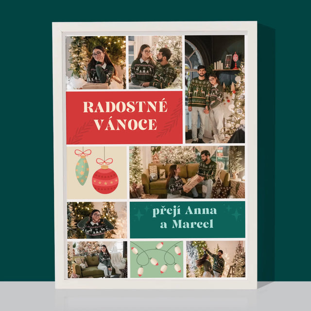Fotokoláž: Vánoční Fotky - Tisk V Rámečku