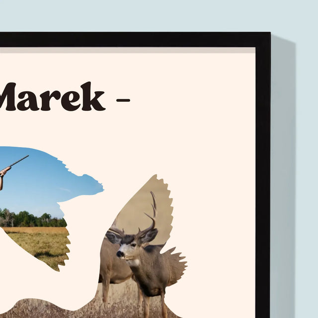 Tvar Z Fotek: Stvořený K Lovu - Tisk V Rámečku