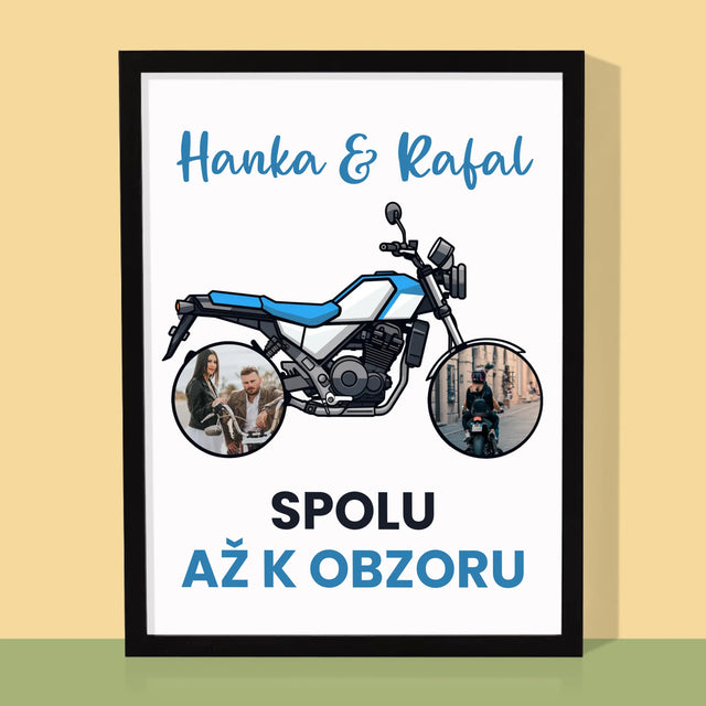 Fotokoláž: Spolu Až K Obzoru - Tisk V Rámečku