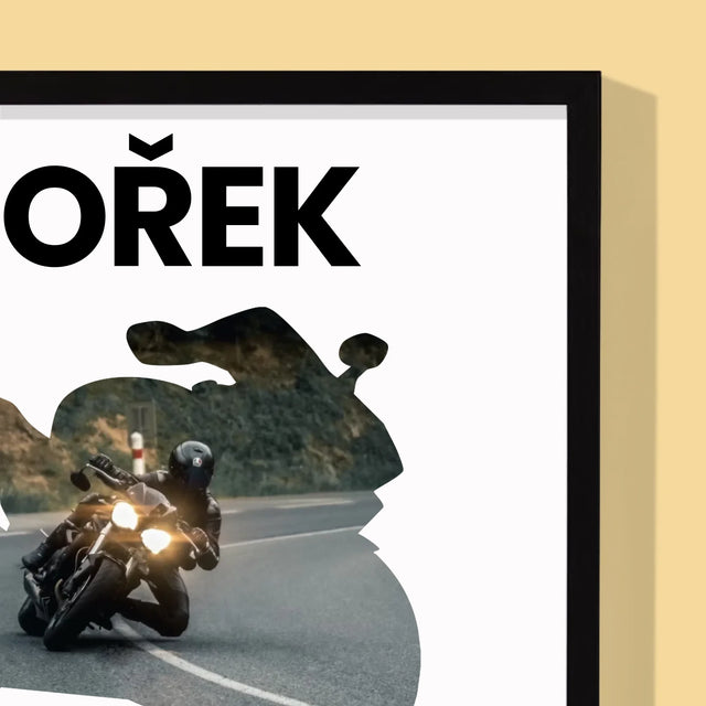 Tvar Z Fotek: Just Ride - Tisk V Rámečku