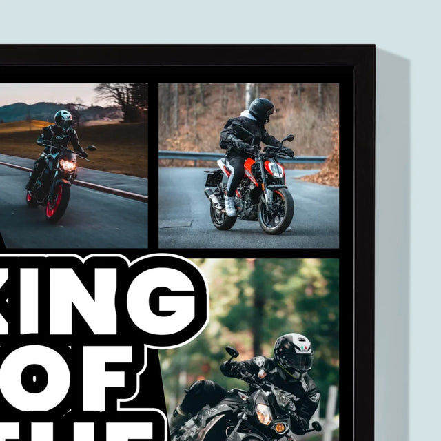 Fotokoláž: King Of The Motorcycle - Tisk V Rámečku