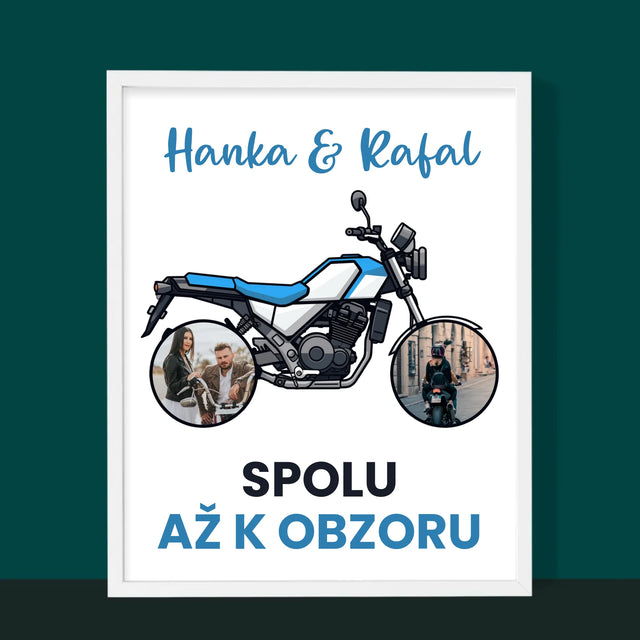 Fotokoláž: Spolu Až K Obzoru - Tisk V Rámečku