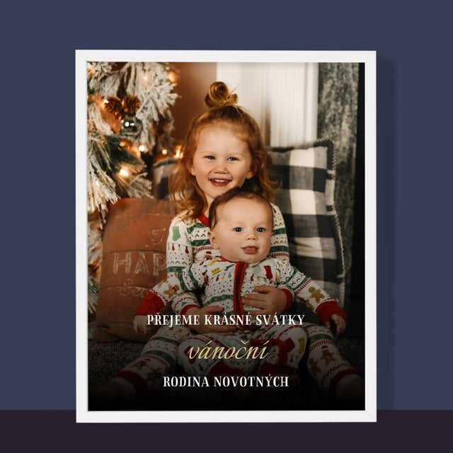 Fotka S Textem: Krásné Vánoce - Tisk V Rámečku