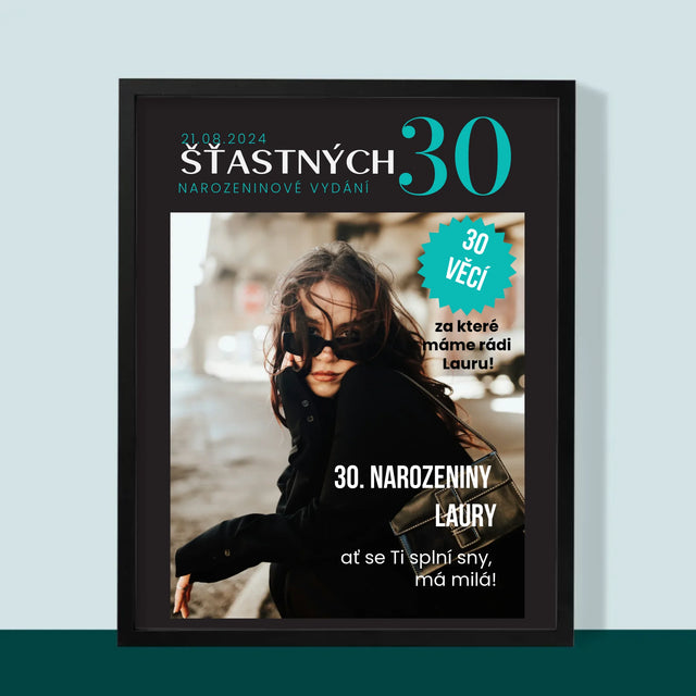 Obálka Časopisu: Šťastných 30 - Tisk V Rámečku