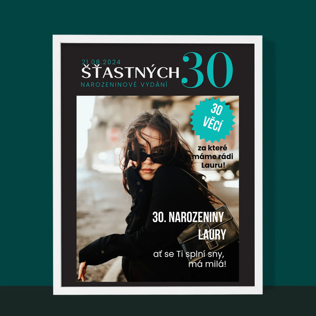 Obálka Časopisu: Šťastných 30 - Tisk V Rámečku