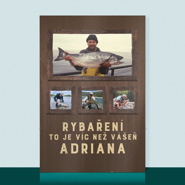 Fotokoláž: Rybaření - Plakát
