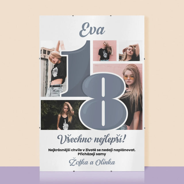 Fotokoláž: 18 Nejkrásnější Chvíle - Plakát