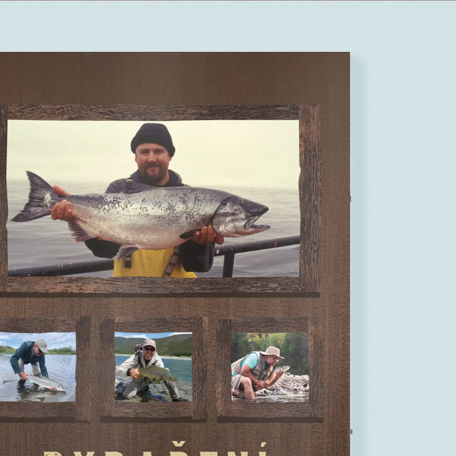 Fotokoláž: Rybaření - Plakát