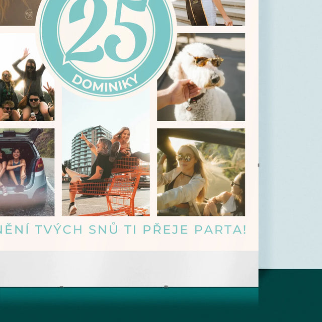 Fotokoláž: 25. Narozeniny - Plakát