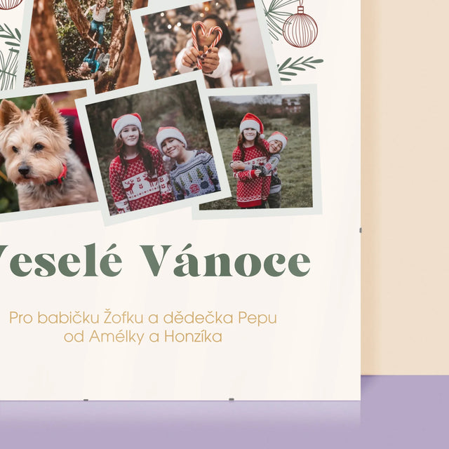 Fotokoláž: Vánoční Stromeček - Plakát