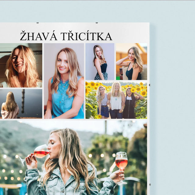 Fotokoláž: Žhavá Třicítka - Plakát