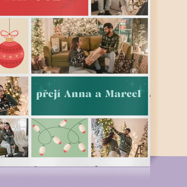 Fotokoláž: Vánoční Fotky - Plakát