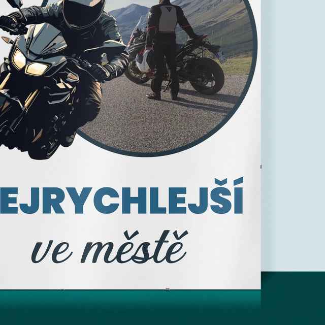 Fotka S Textem: Nejrychlejší Ve Městě - Plakát