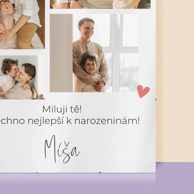 Fotokoláž: Tatínek Miluji Tě - Plakát