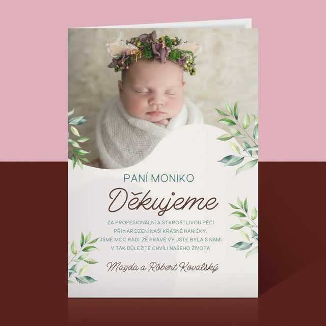 Fotka S Textem: Poděkování Porodní Asistentce - Přání