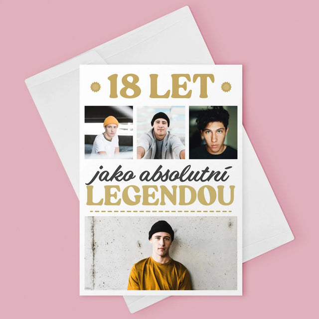 Fotokoláž: 18 Let Bytí Legendou - Přání
