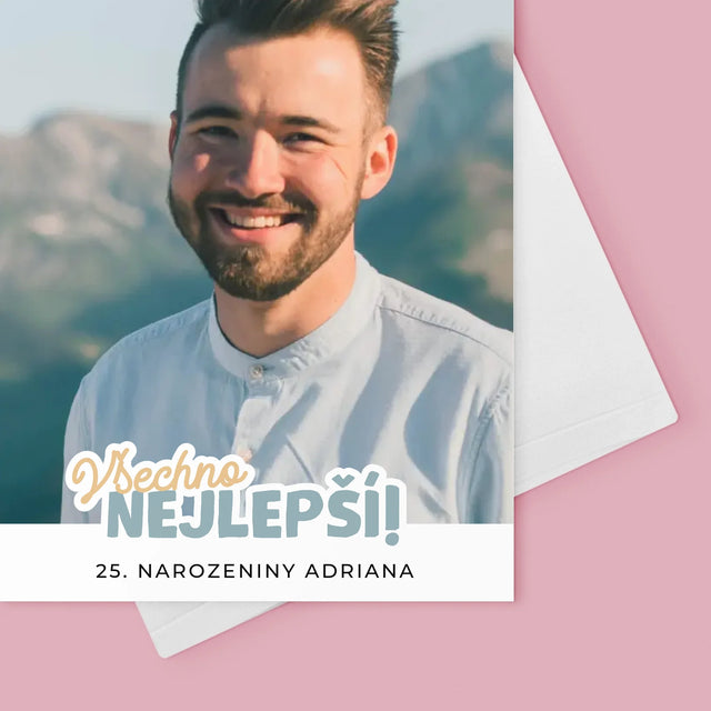 Fotka S Textem: 25. Narozeniny Všechno Nejlepší - Přání