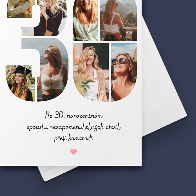 Fotokoláž: 30. Narozeniny Přání - Přání
