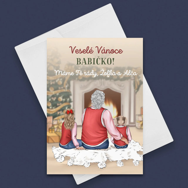 Designér Postav: Veselé Vánoce Babičko - Přání
