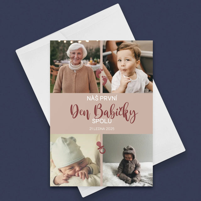 Fotokoláž: První Den Babičky - Přání