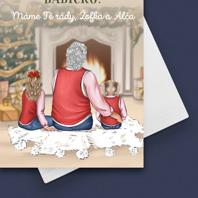 Designér Postav: Veselé Vánoce Babičko - Přání