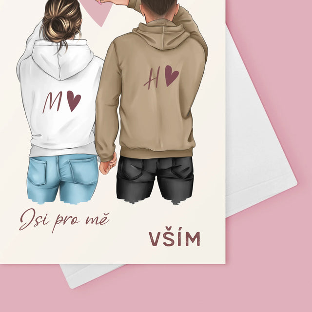 Designér Postav: Pár Srdce - Přání