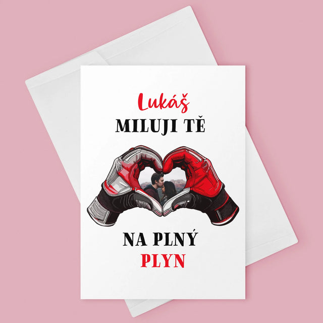Fotka S Textem: Miluji Tě Na Plný Plyn - Přání