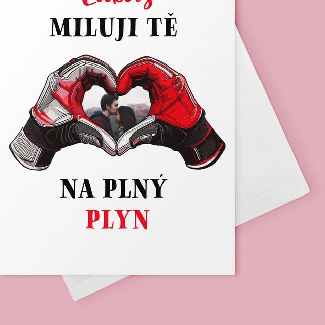 Fotka S Textem: Miluji Tě Na Plný Plyn - Přání