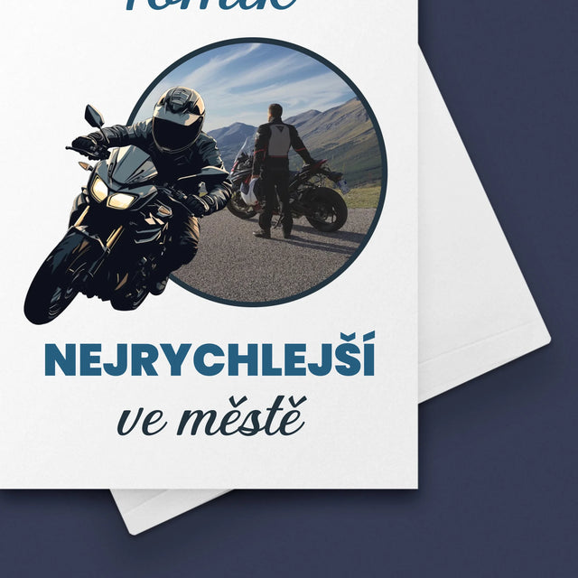 Fotka S Textem: Nejrychlejší Ve Městě - Přání