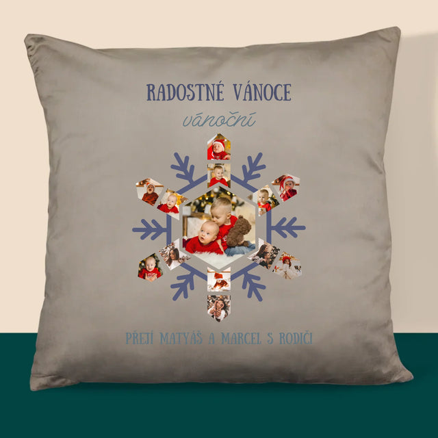 Tvar Z Fotek: Sněhová Vločka - Polštář