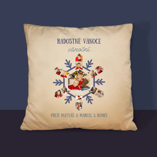 Tvar Z Fotek: Sněhová Vločka - Polštář