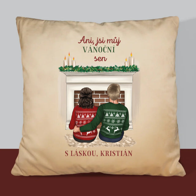 Designér Postav: Vánoční Pár - Polštář