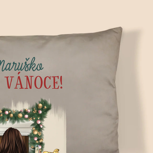 Designér Postav: Vánoční Kamarádky - Polštář