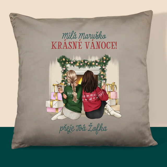 Designér Postav: Vánoční Kamarádky - Polštář