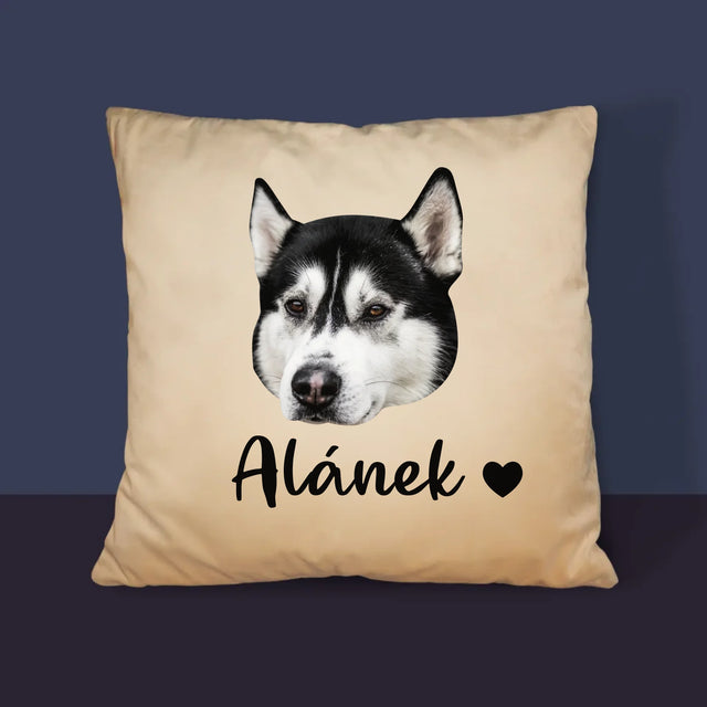 Tvoje Postava: Hlava Tvého Pejska - Polštář