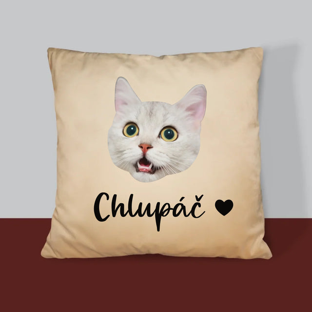 Tvoje Postava: Hlava Tvé Kočičky - Polštář