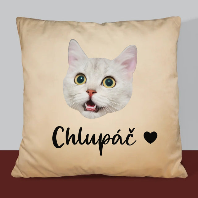 Tvoje Postava: Hlava Tvé Kočičky - Polštář