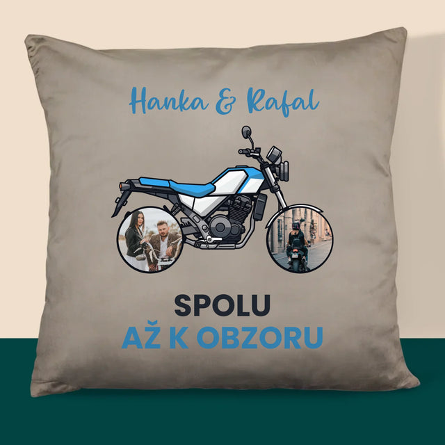 Fotokoláž: Spolu Až K Obzoru - Polštář