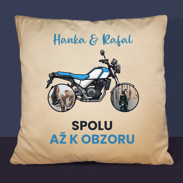 Fotokoláž: Spolu Až K Obzoru - Polštář