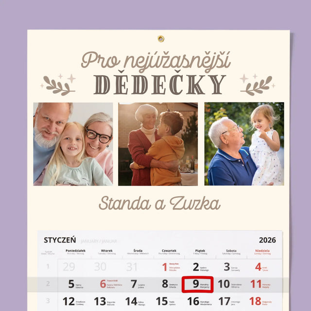 Fotka S Textem: Pro Nejúžasnější Dědečky - Fotokalendář