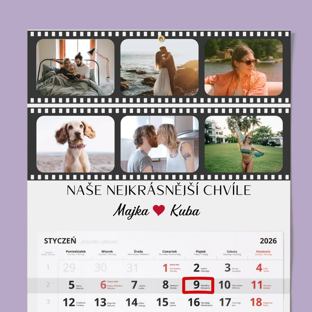 Fotokoláž: Nejkrásnější Chvíle Film - Fotokalendář