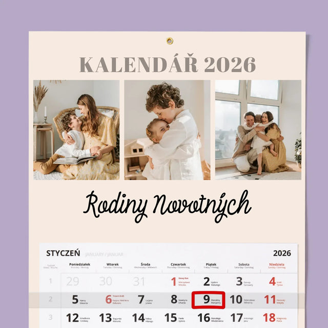 Fotokoláž: Rodinný Snímek - Fotokalendář