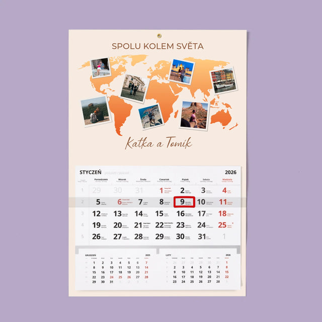 Fotokoláž: Spolu Kolem Světa - Fotokalendář