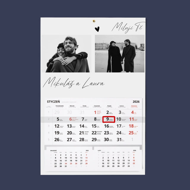 Fotokoláž: Miluji Tě - Fotokalendář