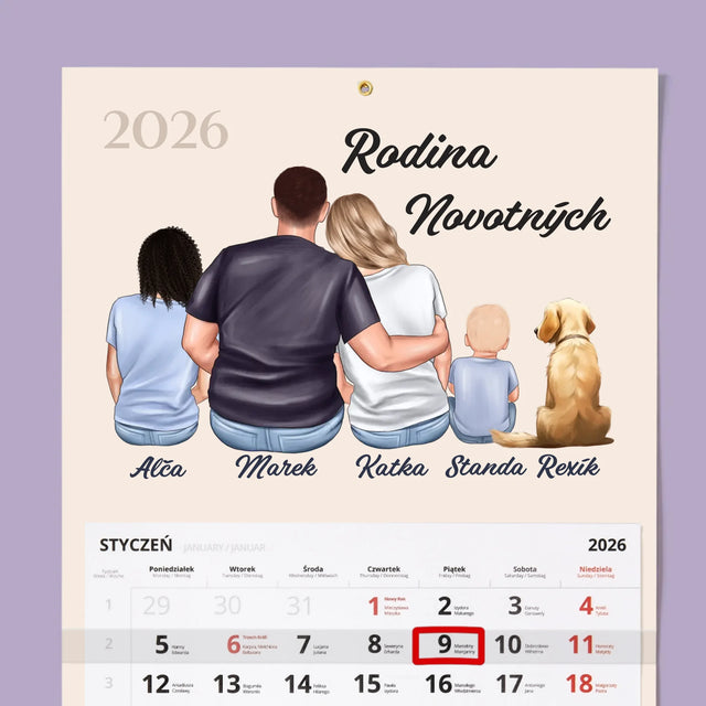 Designér Postav: Rodinný Portrét - Fotokalendář