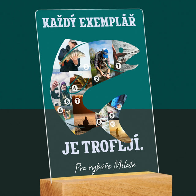 Tvar Z Fotek: Rybářský Exemplář - Tisk Na Akrylovém Skle