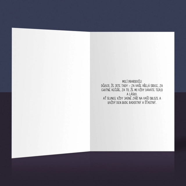 Fotka A Textem: Poděkování Pro Prarodiče - Přání